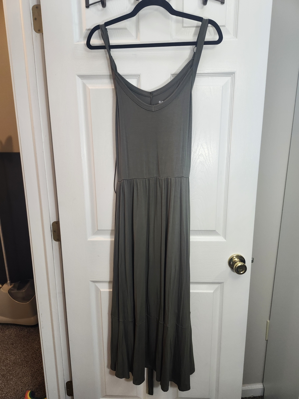 Neutral Maxi Dress Summer Bundle: Striped, Blue,& Charcoal | 3X, 2 NWT, 1 NWOT - Picture 6 of 13